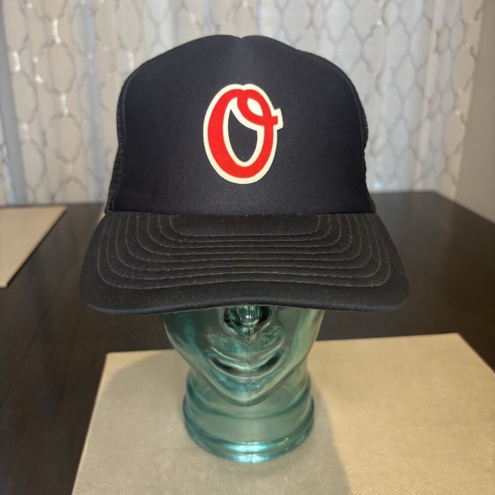 VTG Baltimore Orioles Hat Cap Mens SnapBack Adjustable 80s 90s MLB Black